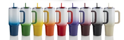 40oz Stainless Ombre Tumbler - Non-Snowglobe