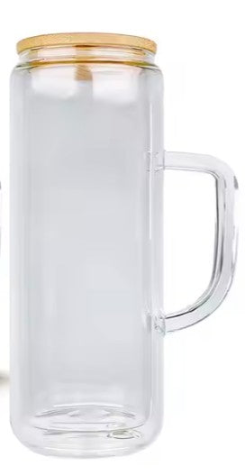 Glass Snow Globe Cup with Handle