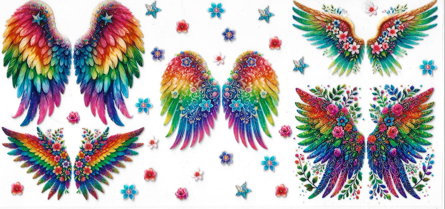 Angel Wings / Feathers / Sun / Moon