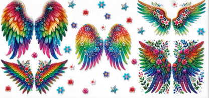 Angel Wings / Feathers / Sun / Moon