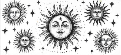 Angel Wings / Feathers / Sun / Moon