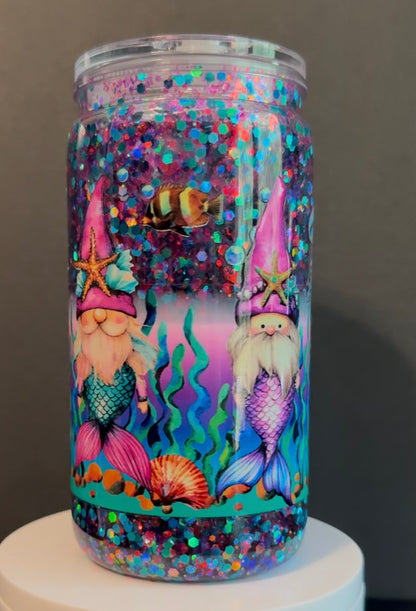 16oz Acrylic Snow Globe Cup