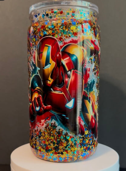 16oz Acrylic Snow Globe Cup