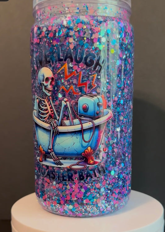 16oz Acrylic Snow Globe Cup