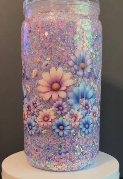 16oz Acrylic Snow Globe Cup