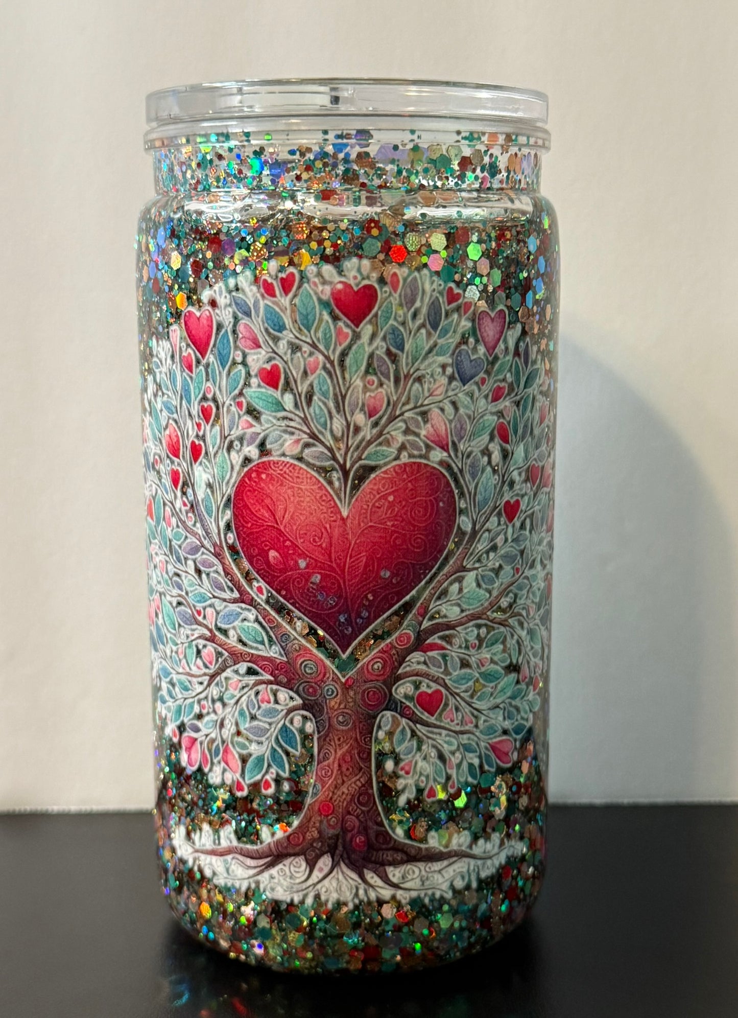 16oz Acrylic Snow Globe Cup