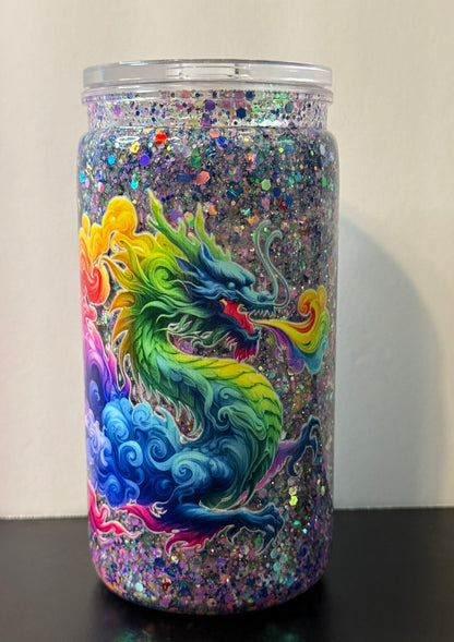 16oz Acrylic Snow Globe Cup