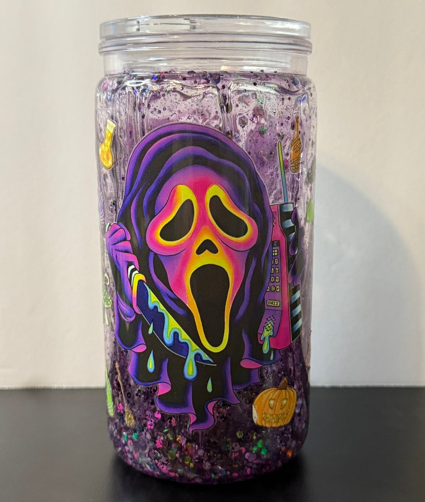 16oz Acrylic Snow Globe Cup