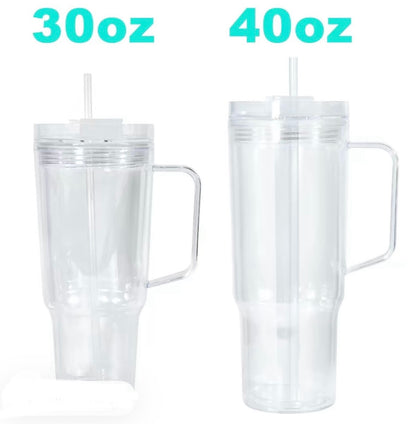 Tumbler with Handle - Snow Globe