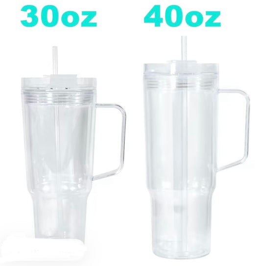 Tumbler with Handle - Snow Globe