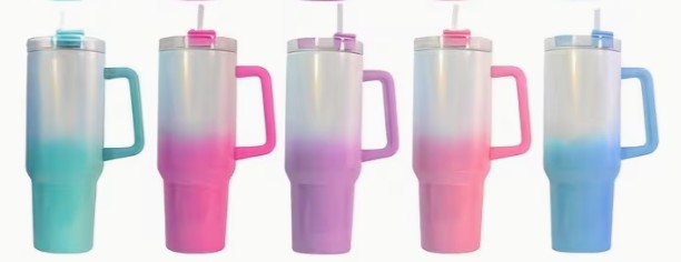 40oz Stainless Ombre Tumbler - Non-Snowglobe