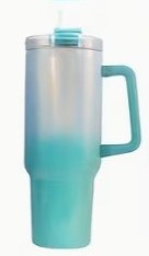 40oz Stainless Ombre Tumbler - Non-Snowglobe